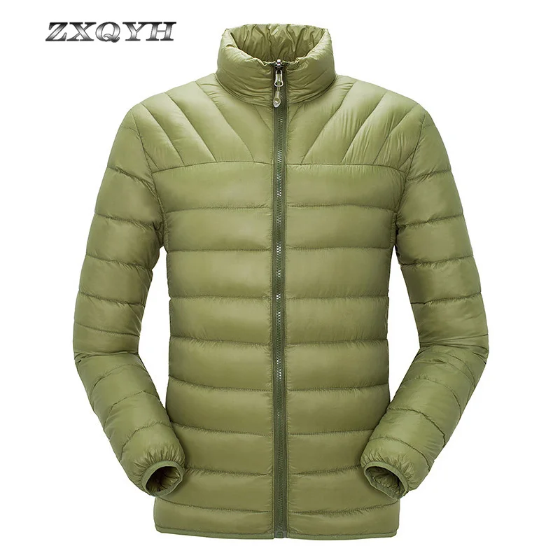 ZXQYH, зимний пуховик для мужчин, Ультралегкая ветровка, куртки с подкладкой, Походное горное пальто, для рыбалки, катания на лыжах, уличный спортивный пуховик