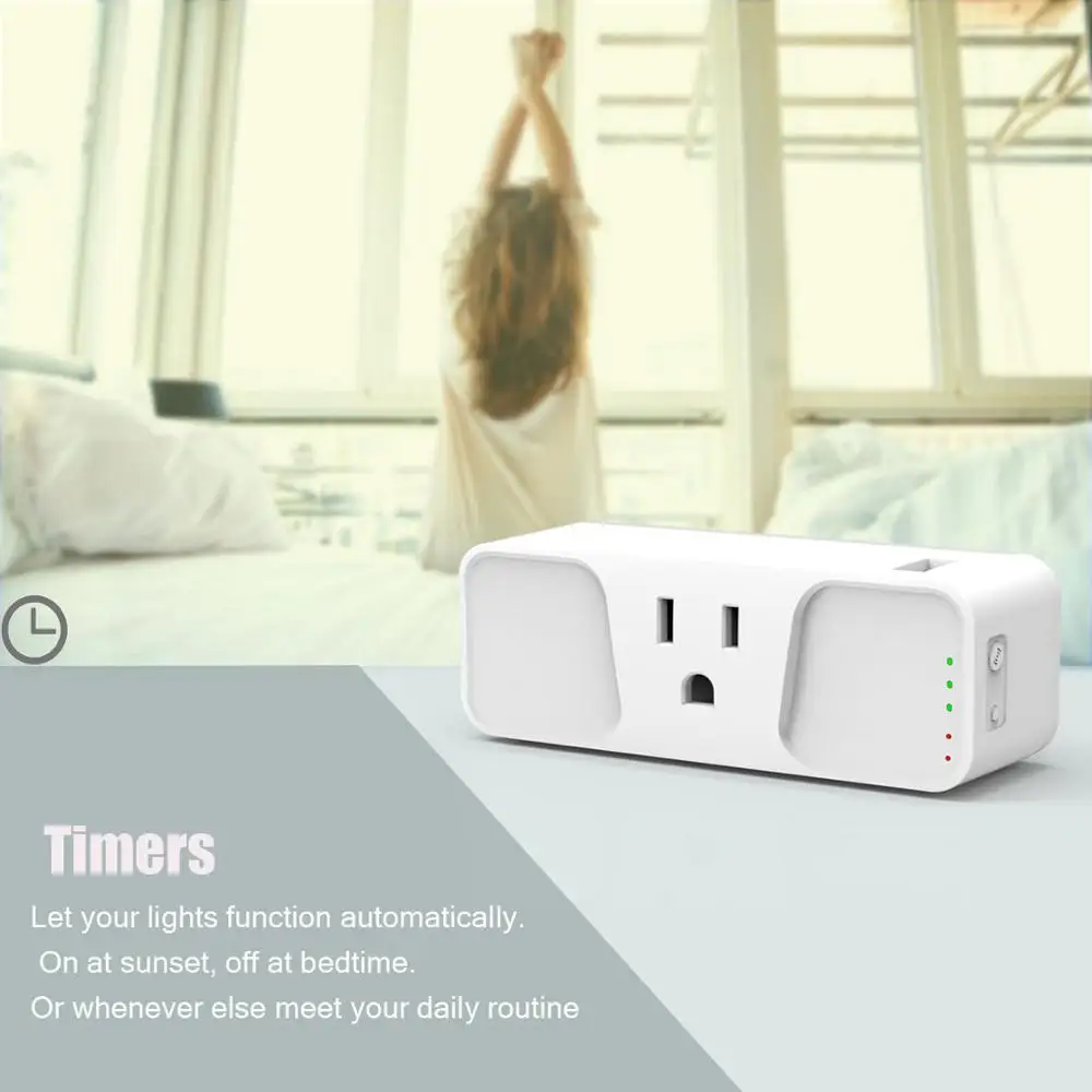 Smart Plug, Wi-Fi адаптер улучшает ваш wifi сигнал, голосовое управление, Smart Life Tuya мобильное приложение управление с помощью Android, iphone