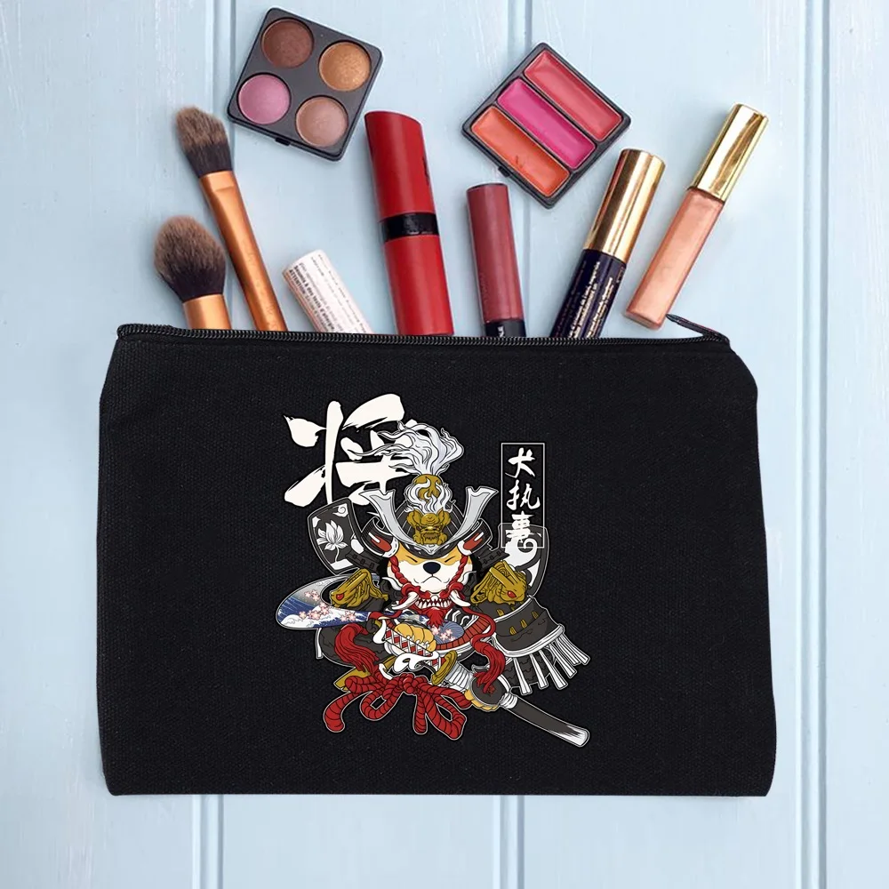 Casual Women's Cosmetic Bag Zipper Makeup Bag Female Handbags Black Pencil Cases Female Cosmetic Cases
