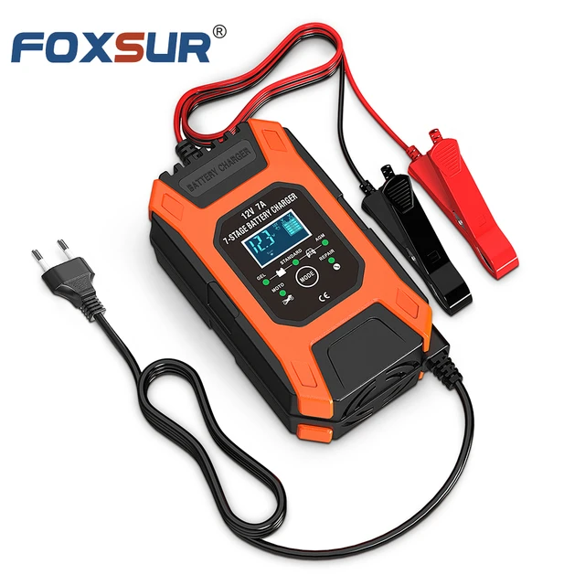 Achetez Chargeur de Batterie Foxsur 12V 7A 7 Étages Automobile