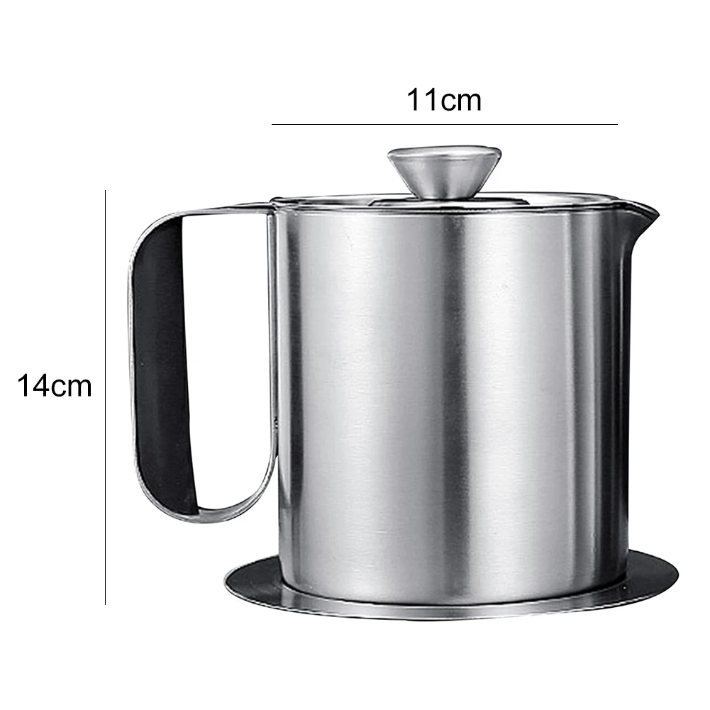 Горячая 1L/1.5L нержавеющая сталь для готовки масла может бутылка контейнер с тонкой сеткой ситечко
