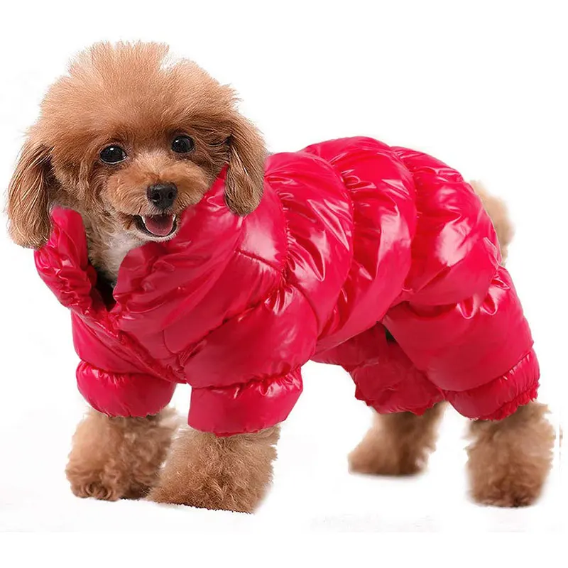 

Winter Dog Clothes Thicken Warm Fluff Puppy Pet Jacket Coat For Small Dogs Waterproof Dog Jumpsuit Chihuahua Clothing Overalls