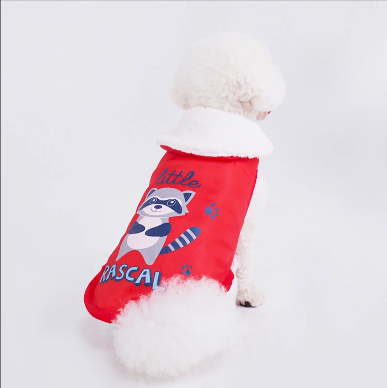 

2020Autumn and Winter new dog clothes plus velvet warm winter Pet Clothes