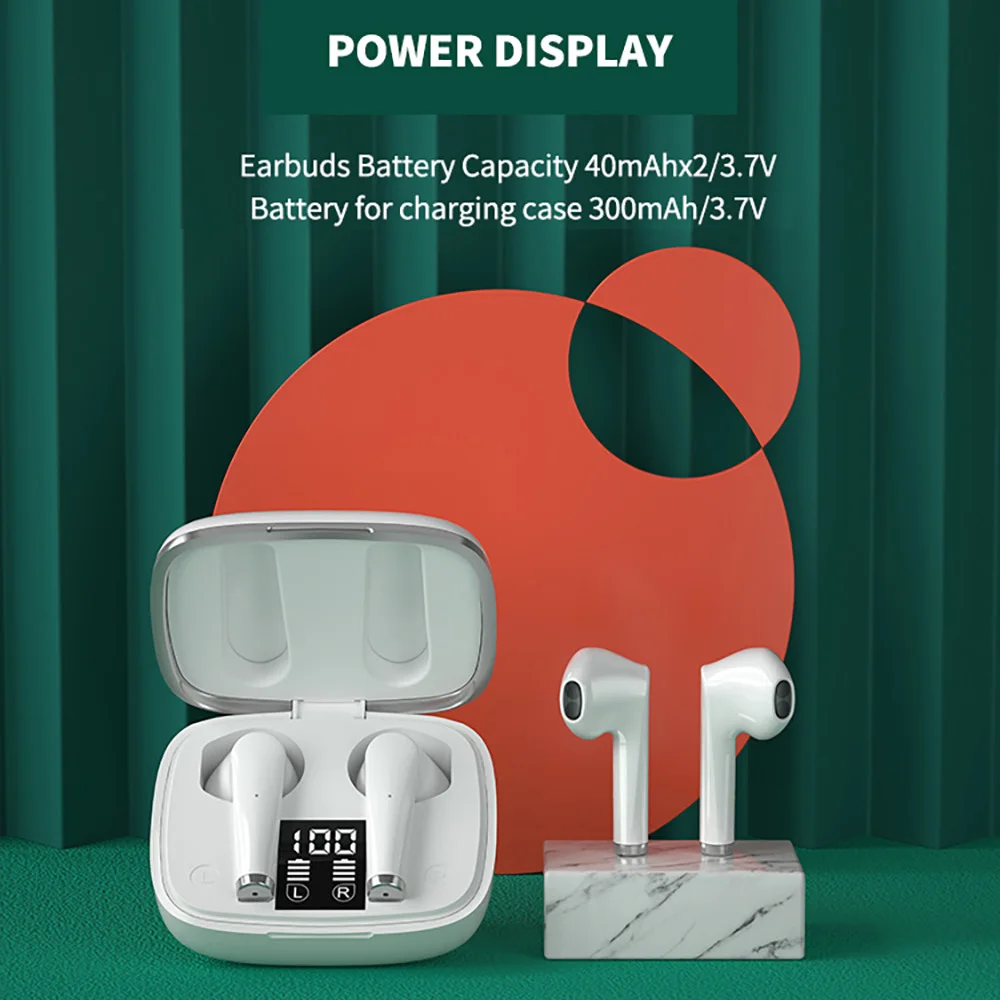Hifi Wireless Headphone Charging Box Earphones Bluetooth 5 0 Mini 9D Waterproof Sports Stereo Earbuds Headsets With Microphone