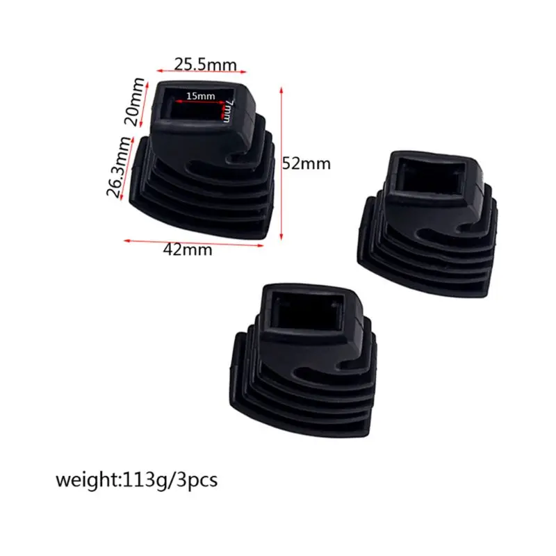 3pcs WC10 Drum Rubber Feet Replacement S/L Single/Double Braced Stand Percussion