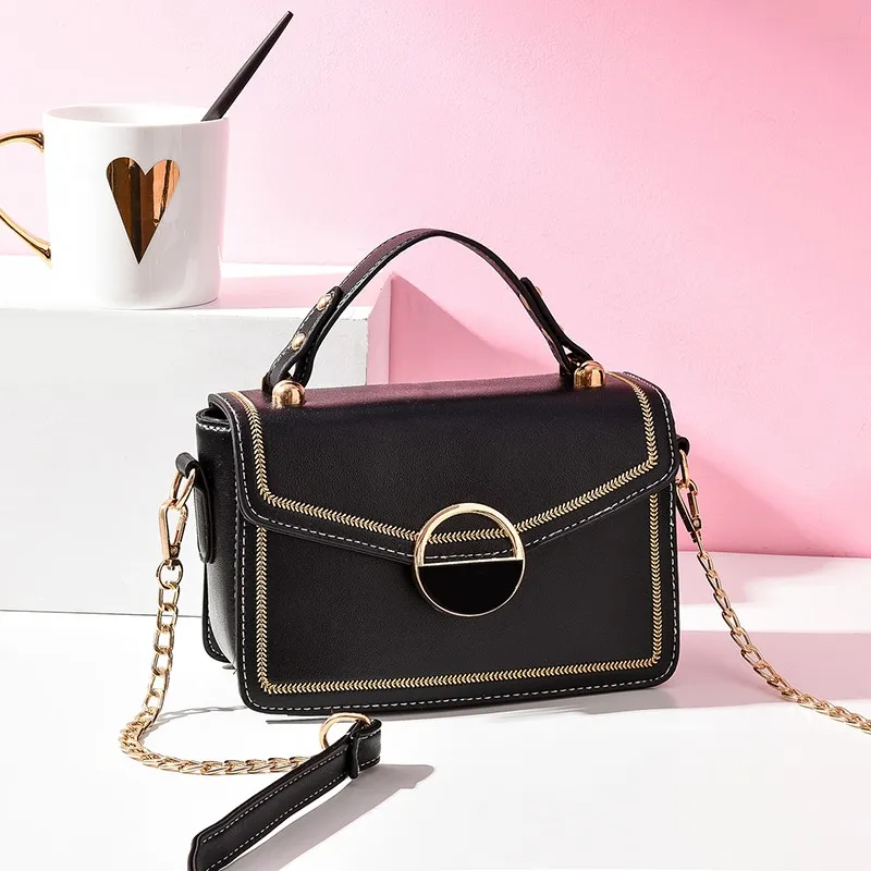 

New style women's fashionable leather bag simple shoulder bag, cross-body bag, suitable for girls postman bag