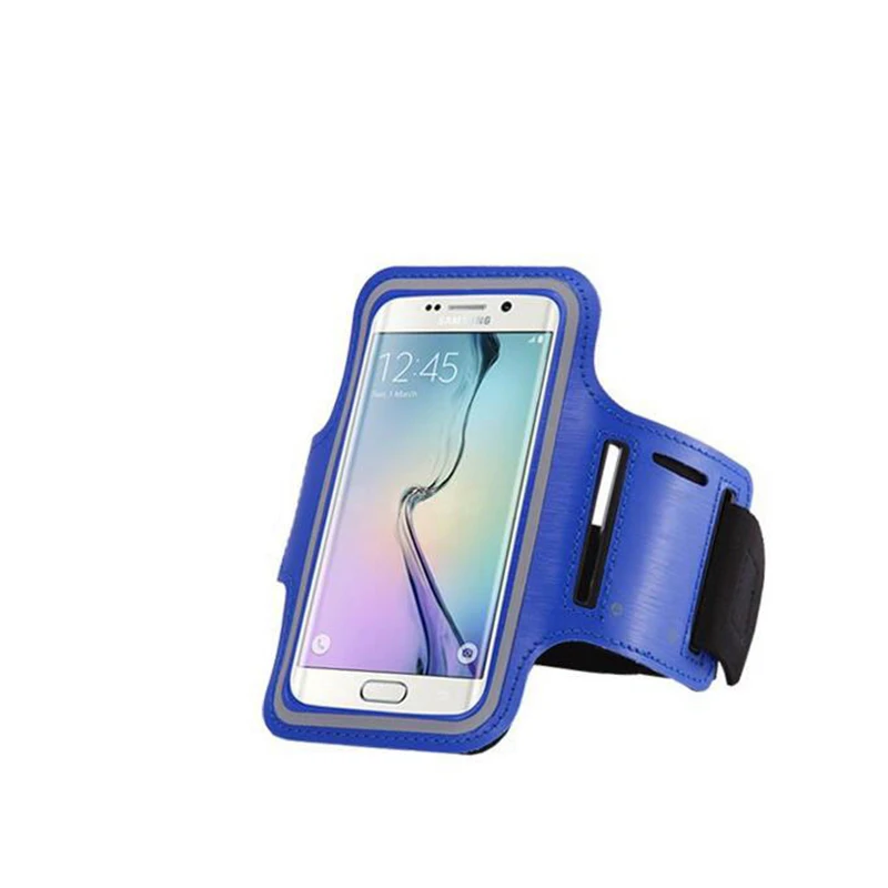 5," дюймовый универсальный водонепроницаемый спортивный держатель для телефона для бега и велоспорта, чехол для samsung Galaxy S7/S6/S5/S4/S3 A5 A3, чехол на руку - Цвет: Синий