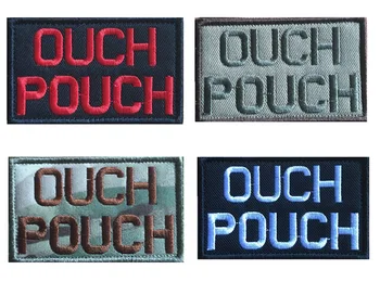 

Embroidered Tactical Applique Fastener Hook Loop Emblem Ouch Pouch Patch for First Aid Kits Trauma Kit Bag