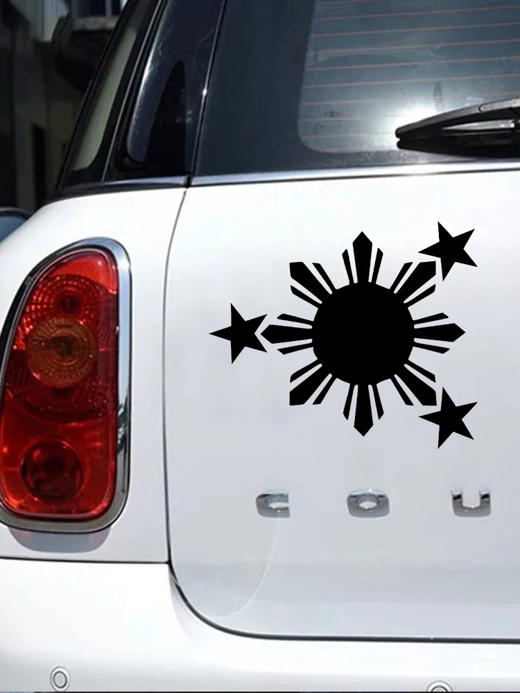 Pegatinas De Vinilo Con Diseño De Bandera De Filipinas, 1 Sol