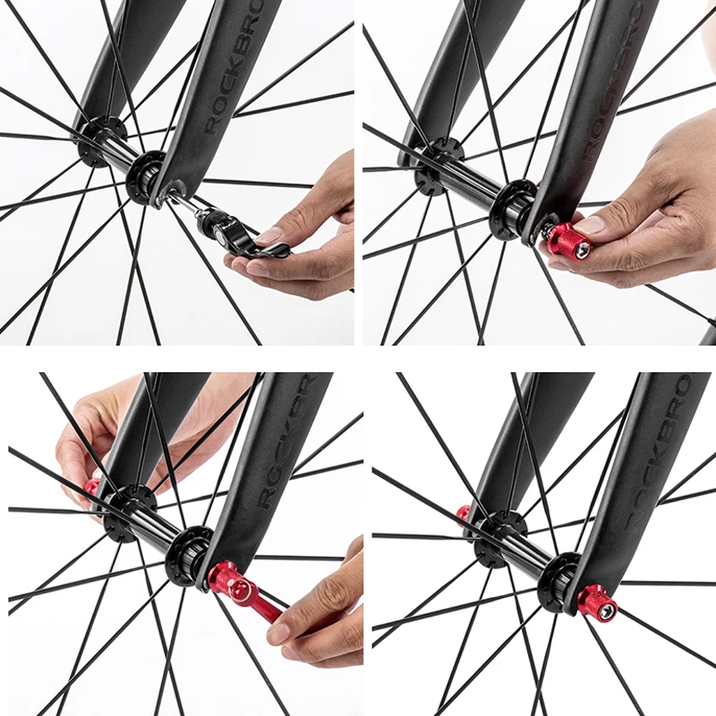 ROCKBROS Bike Quick Release Bicycle Wheel Hub Skewers Front Rear