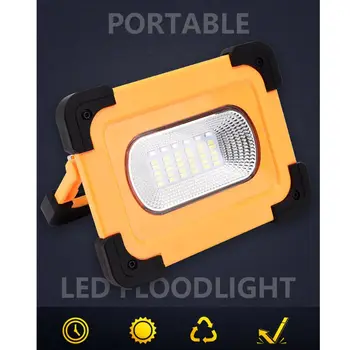 

Portable Camping Emergency Flood Lamp Waterproof USB Rechargeable Flashlight Solar COB LED Work Light
