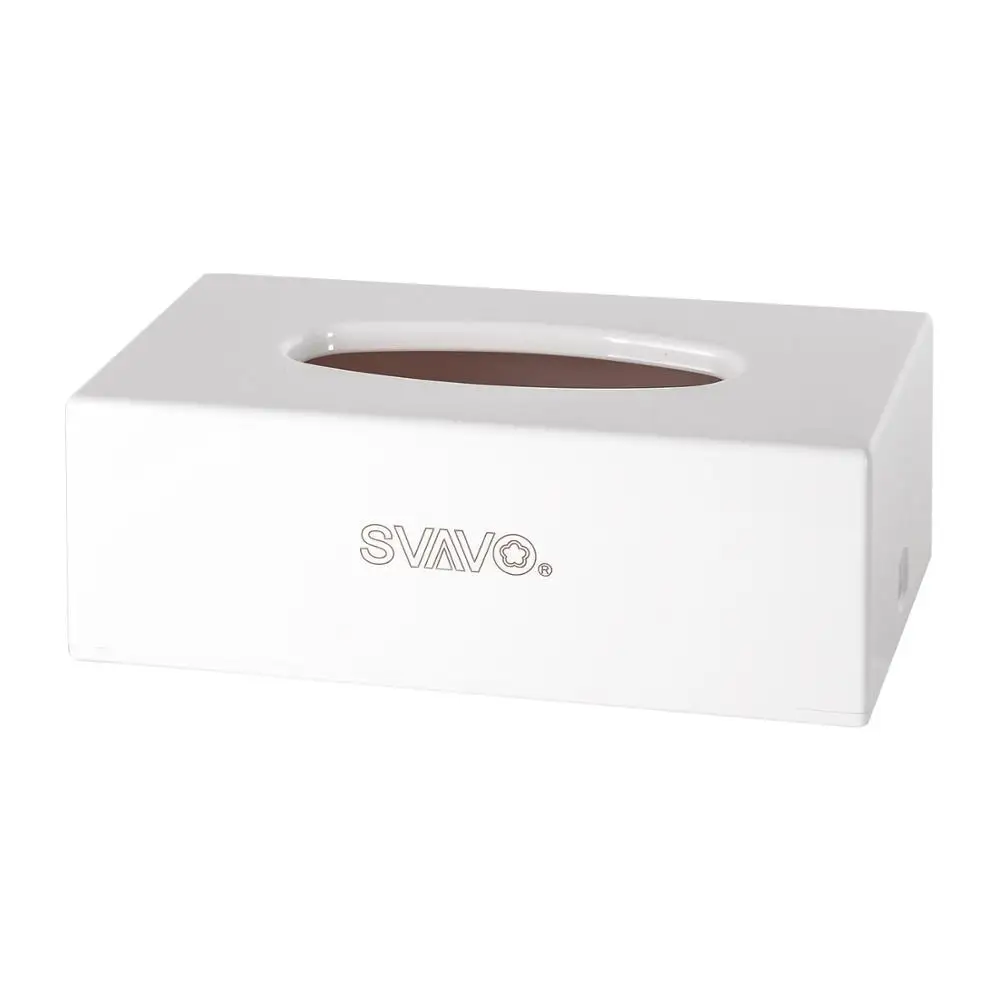 

SVAVO Kitchen Napkin Tissue Holder Wall Mounted Table Top Plastic Napkin Tissue Paper Dispenser for Office Living Room