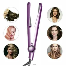 Профессиональный 2 в 1 керамический твист выпрямитель для волос щипцы для завивки волос утюжок для завивки влажных и сухих волос для всех типов волос