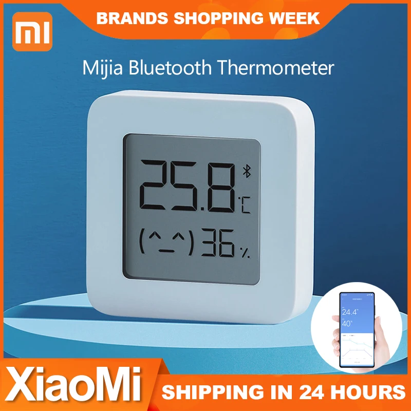 

2020 New Version Xiaomi Mijia Bluetooth Thermometer 2 Wireless Smart Electric Digital Hygrometer Thermometer Humidity Sensor
