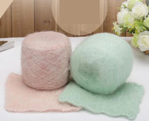 

50g/Lot Angola mohair yarn thin elastic mohair hand-woven crochet woven wool thread