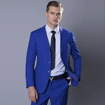 

2020 New Mens Business Suits Two Piece Men Suits Regular Fit Groomsmen Wedding Suits