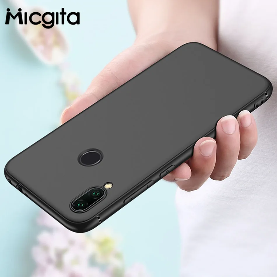 Чехол для Xiaomi Redmi Note 7 силиконовый ударопрочный чехол с матовой поверхностью из