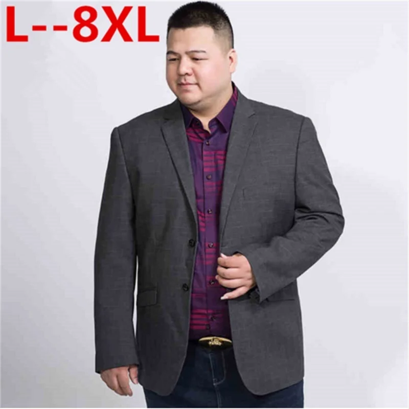 10XL 8XL 6XL 5XL 4X брендовый Небесно-Голубой блейзер мужской костюм Veste Homme Новое поступление мужской свободный пиджак Стильный мужской костюм