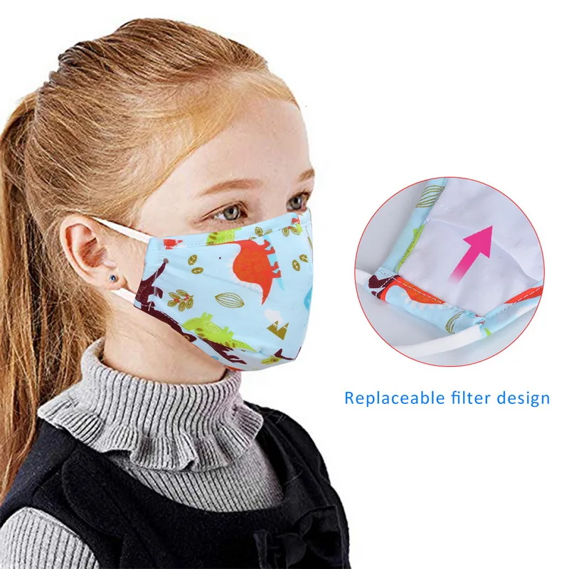 1/5pcs Breathable Childrens Mouth Mask Kids Anti-Pollution Mask Washable Anti Dust Smoke Anti-fog Face Masks Dropshipping