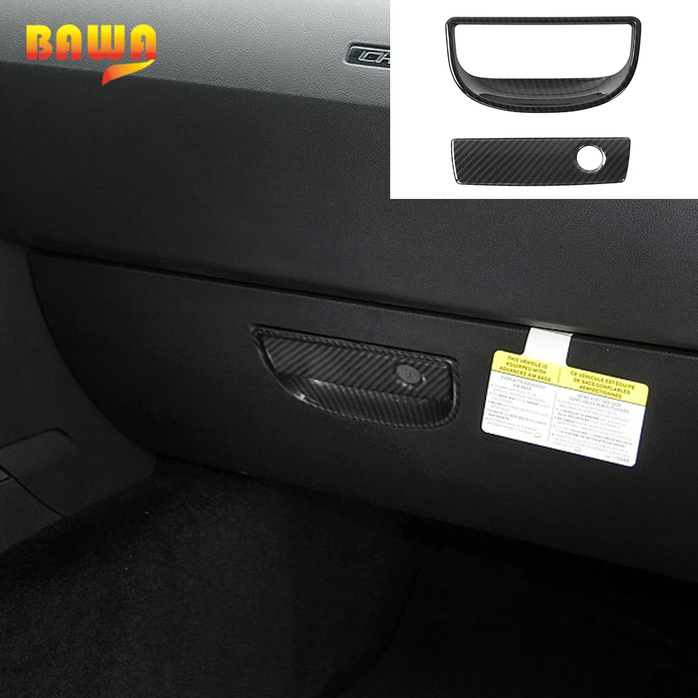 BAWA Co-pilot коробка для хранения ручка декоративная крышка наклейки для Dodge Challenger 2009- интерьер молдинги аксессуары