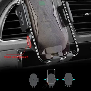 Image 2 - אלחוטי מטען לרכב טלפון מחזיק Qi אינדוקציה חכם חיישן מהיר טעינת Stand הר עבור Samsung S10 הערה 10 iPhone 11 פרו מקסימום