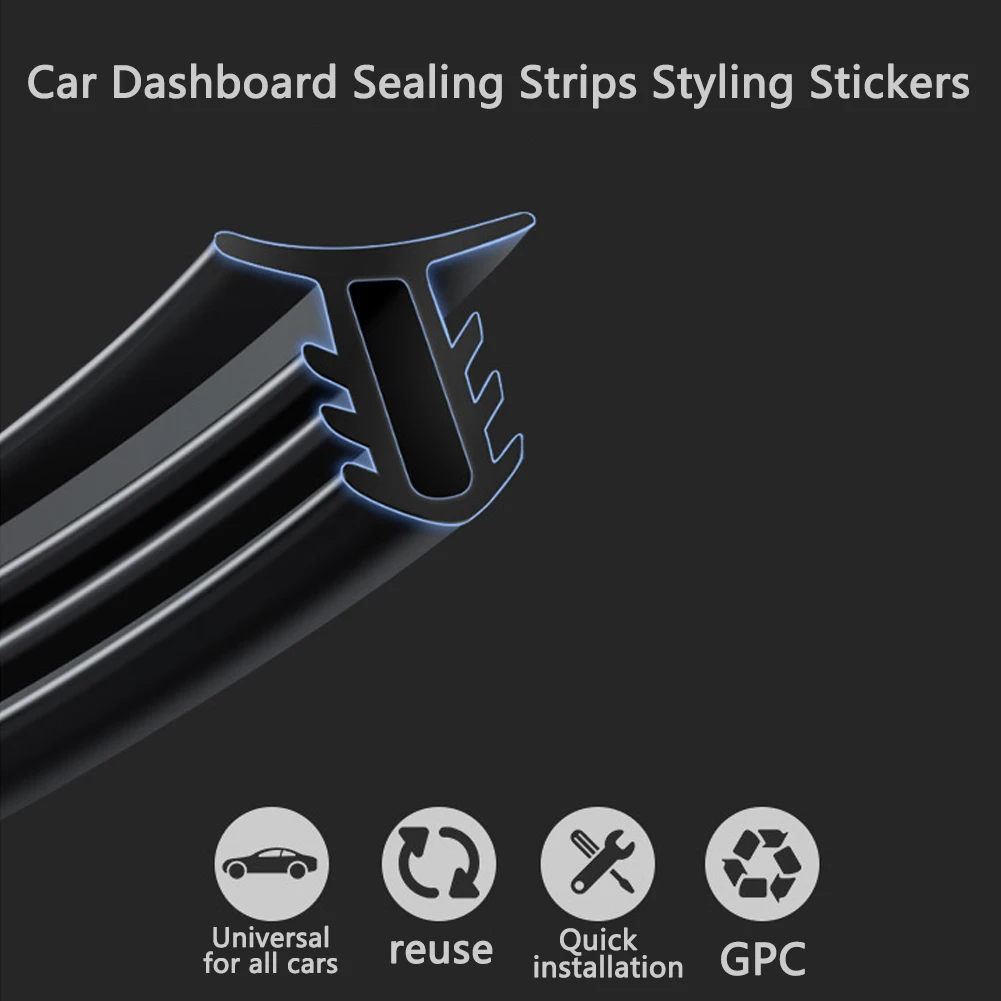 1.6m/5m Car Door Edge Trim Protector Seal Decoration Guard Strip Car Door Seal Scratch Protector Strip for mazda 3 accessories