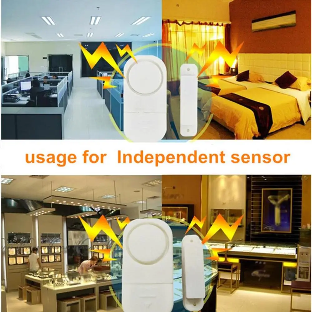 Home Security Alarm System Independent Wireless Home Door Window Entry Burglar Alarm With Magnetic Sensors images - 6