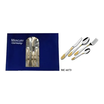 

24PCS Stainless Steel Cutlery Sets Spoon Fork Knife Kitchen Sets As a Gift