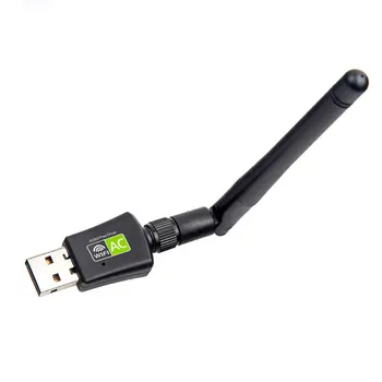 

Wireless Wifi Usb Adapter Plastic Ac600M Dual Band Network Card 2.4/5Ghz High Speed Usb3.0 Receiver 1 Piece