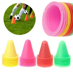 10 Pcs Skate Marker Cones Roller Football Soccer Training Equipment Marking Cup Marker Cones Slalom Roller skate pile cup