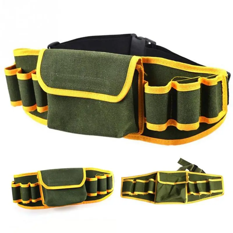 tool pouch belt Hardware Mechanic Canvas Bag Electrician Multifunction Pouch Holder Belt Packs Work Tool Kit Waist Bag Tools best rolling tool box