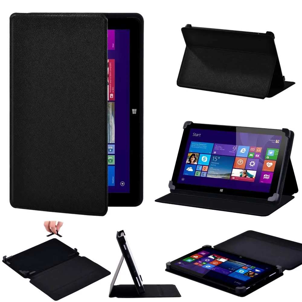 

Case for Linx 7 / 8 / 820 8 Inch / 10 / 1010B 10.1" Tablet Folding Stand PU Leather Cover + Free Stylus