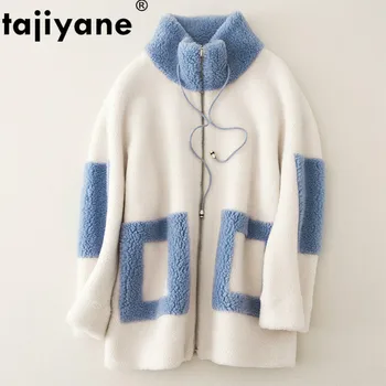 

Real Fur Coat Wool Jacket Autumn Winter Coat Women Clothes 2020 Korean Vintage Suede Lining Sheep Shearling Fur 068-120 ZT3321