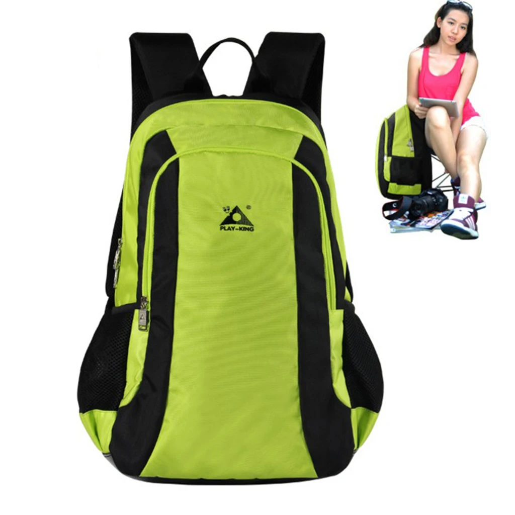 47L Lightweight Outdoor Travel Backpack with Back Built-in Folding Chair Travel Rucksack Outdoor Sports Climbing Bag