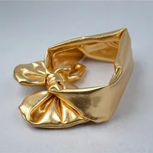 Детская бронзовая металлическая расцветка, большой бант, детская лента для волос, аксессуары для волос, новые товары в Европе и Америке, головной убор