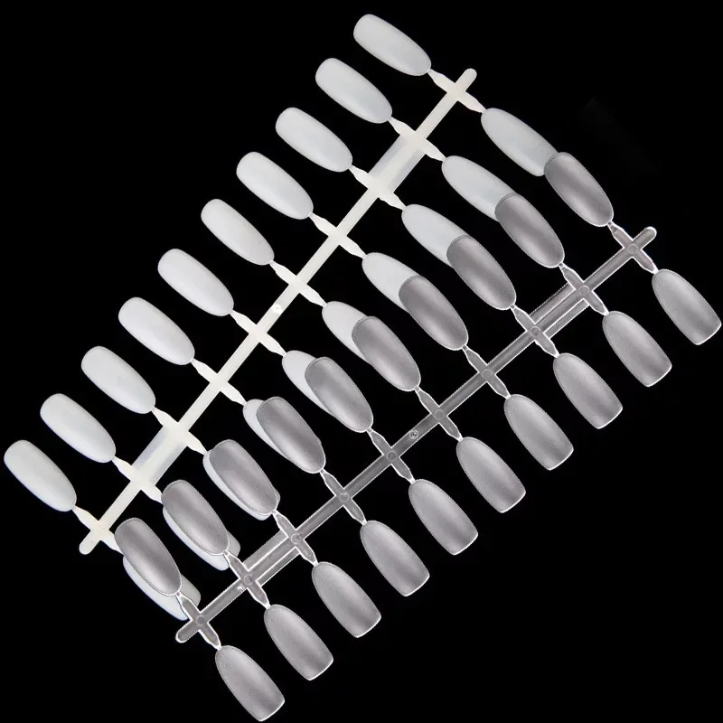 cheap Hot Selling Japanese style Tip Ellipse Manicure New Products Do Color Card round Toe Nail Tip Single Number Small Color Display