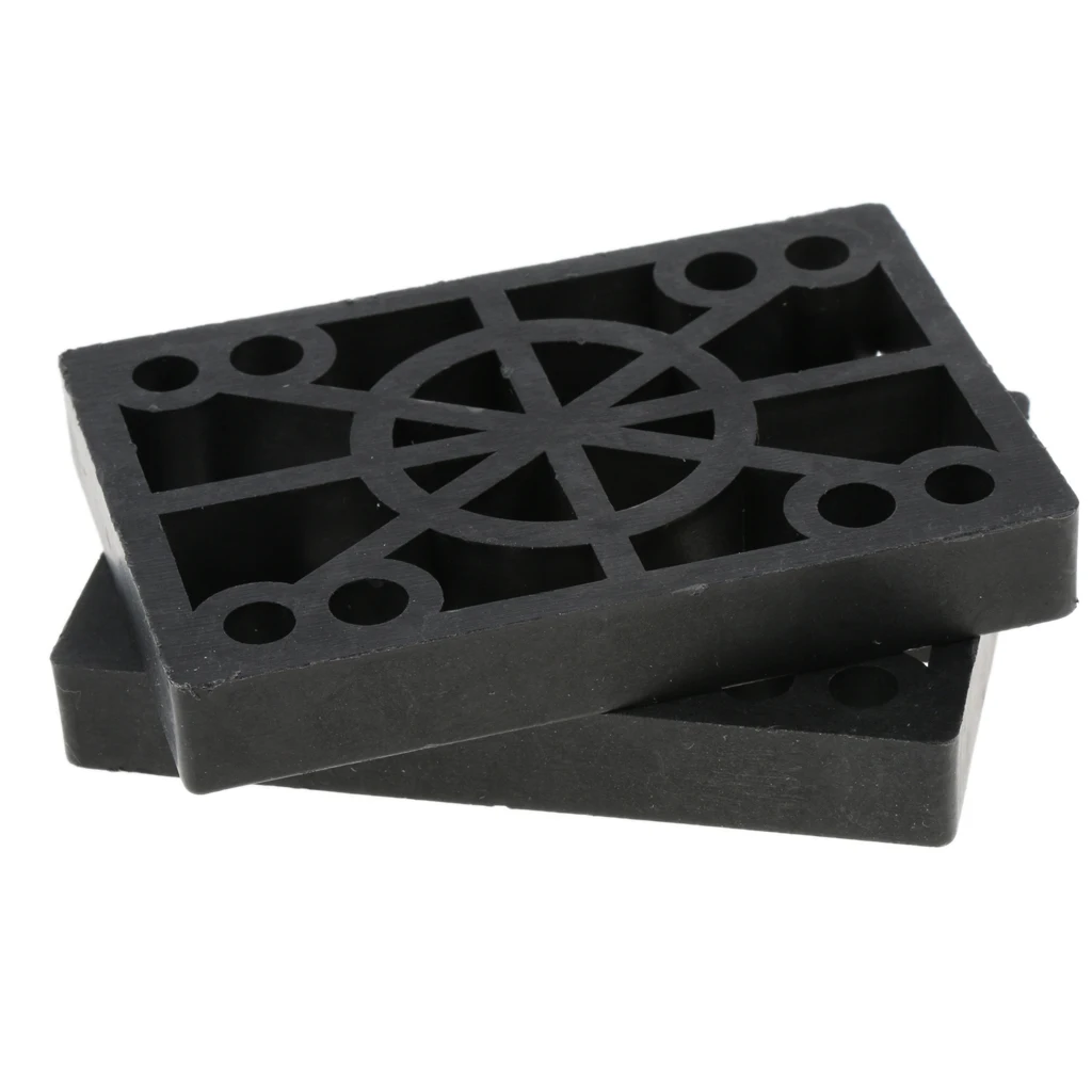 Skateboard Riser Pads, Rubber, Set of 2, Size 12mm Riser Pads Skateboard Riser Pads, Rubber, Set of 2, Size 12mm Riser Pads