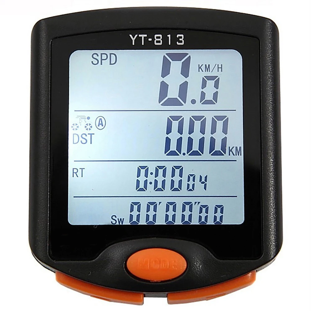 EG_ YT-813 Wired Bike Speed Meter Digital Luminous Bicycle Computer Speedometer 