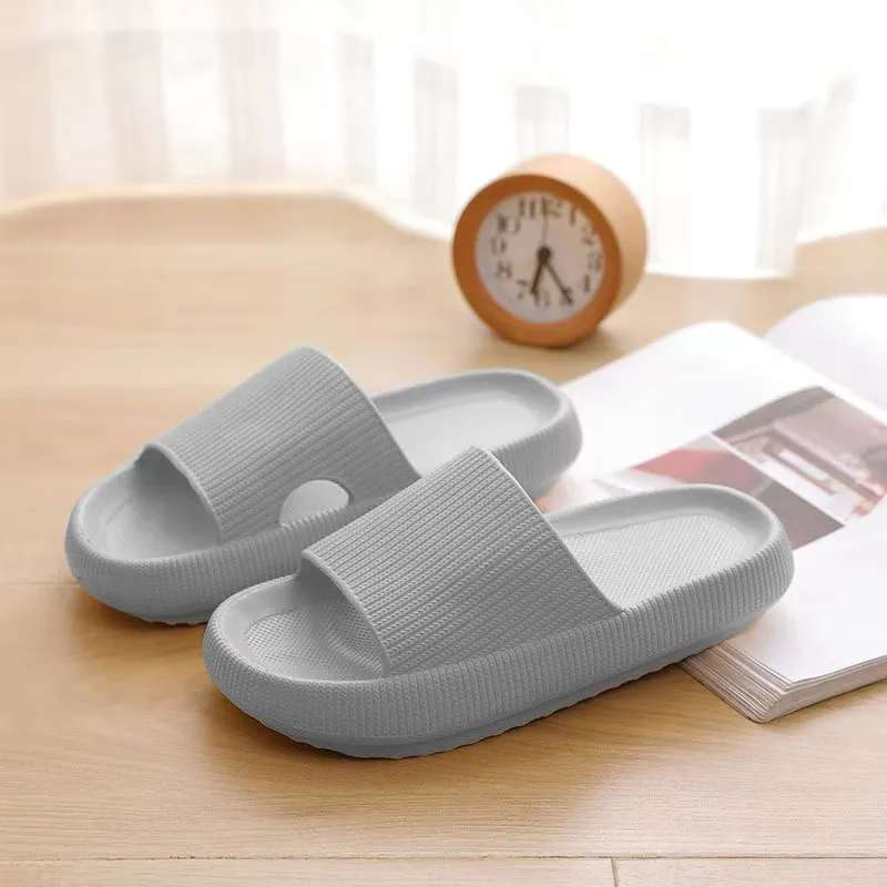 Thick Platform EVA Slippers Summer Beach Home Wearing Latest Technology-Super Soft Sole Anti-slip Shoes Indoor Fashion Slipper 
