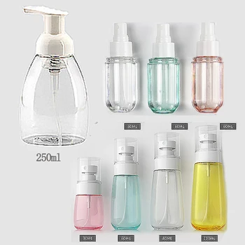 

1pc 30/60/80/100/250ml Empty Plastic Foam Pump Sunscreen Atomizer Travel Spray Bottle Cosmetic Container