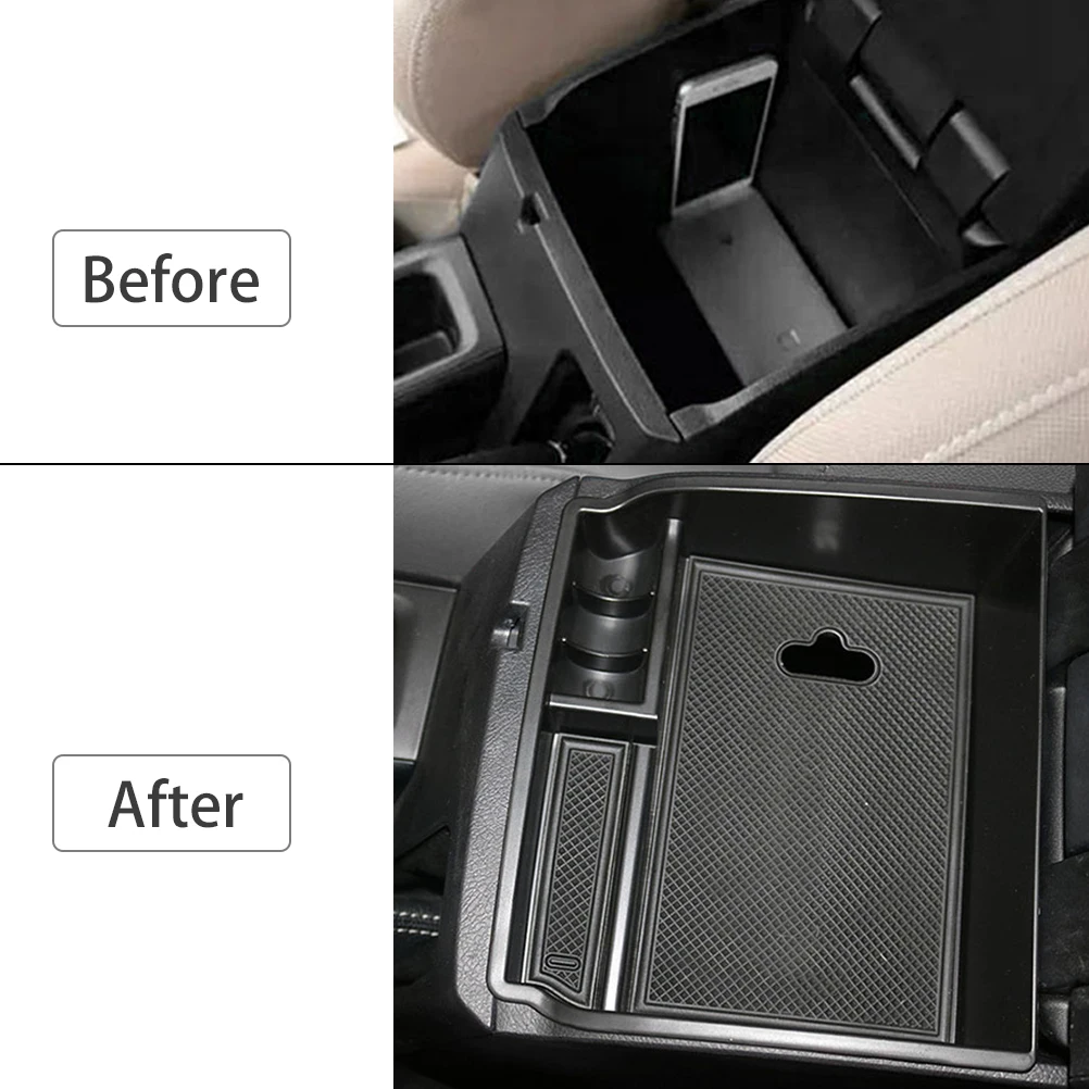 Center Console Organizer vassoio bracciolo scatola portaoggetti portapallet per Toyota Hilux Fortuner 2016 2017 2018 2019 2020 2024 - Image 6