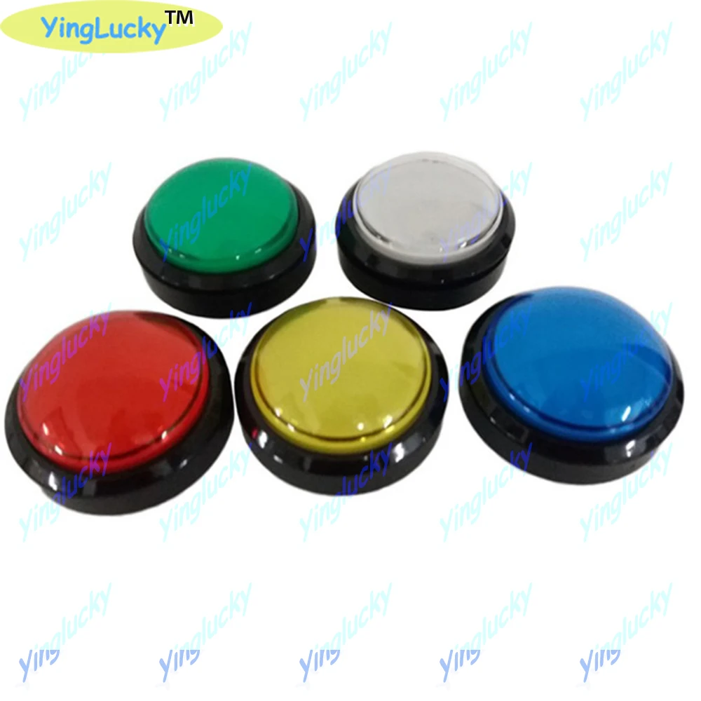 

Arcade LED Light Lamp Button 60MM 45MM Big Round Arcade Video Game Player Button Switch dolls machine swing car round buttons