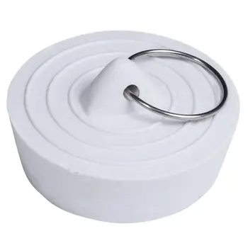 

Rubber Bathtub Sink Wash Basin Plug Stopper--Off-White