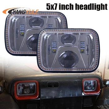 

5 x 7 LED bulb 7 X 6 LED sealed beam head light with DRL H6054 6054 LED headlight for Jeep Wrangler YJ Cherokee XJ