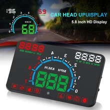

Car Head-up Display Windshield HUD 5.8" Color Display OBD2 Fault Code Diagnostic Overspeed Warning Projector System Dropshipping