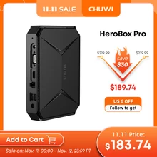 CHUWI – HeroBox Pro Mini pc de bureau, Intel Jasper Lake N4500, 2.8GHz max, 8 go de RAM, 256 go de SSD, 4 ports USB, HD 2.0