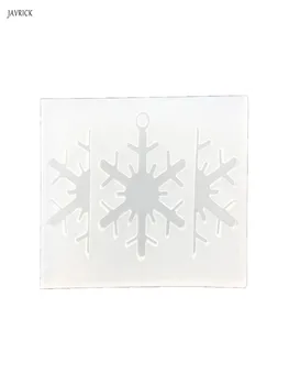 

3D Snowflake Pendant Resin Casting Silicone Resin Mold Art Craft Jewelry Tools