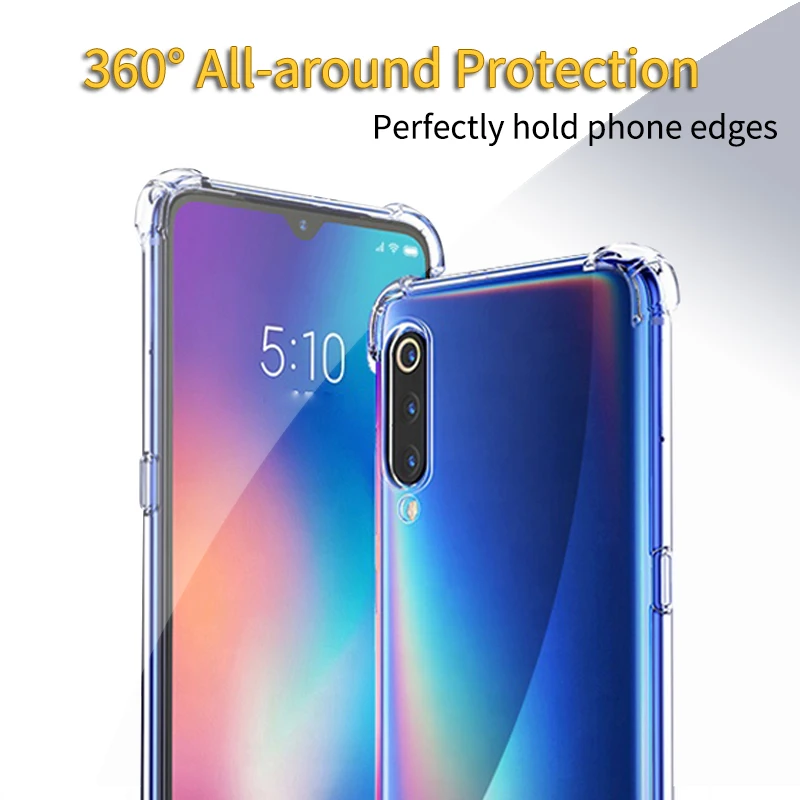 Купить Подушка безопасности Мягкий ТПУ чехол для Xiaomi mi 9 se Redmi 7a note 7 тонкая подушка задняя | Бамперы (4000218286135)