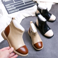 Осенне-зимние кроссовки для девочек; Детские кроссовки; Высокие Ботинки martin для девочек; кожаные ботинки ручной работы; детская обувь для малышей