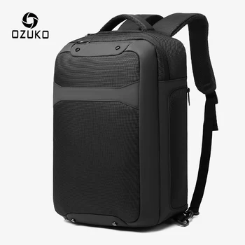 

OZUKO Multifunction 15.6 inch Laptop Backpack Anti-theft Men Backpacks Casual USB Charging Backpack Male Waterproof Travel Bag